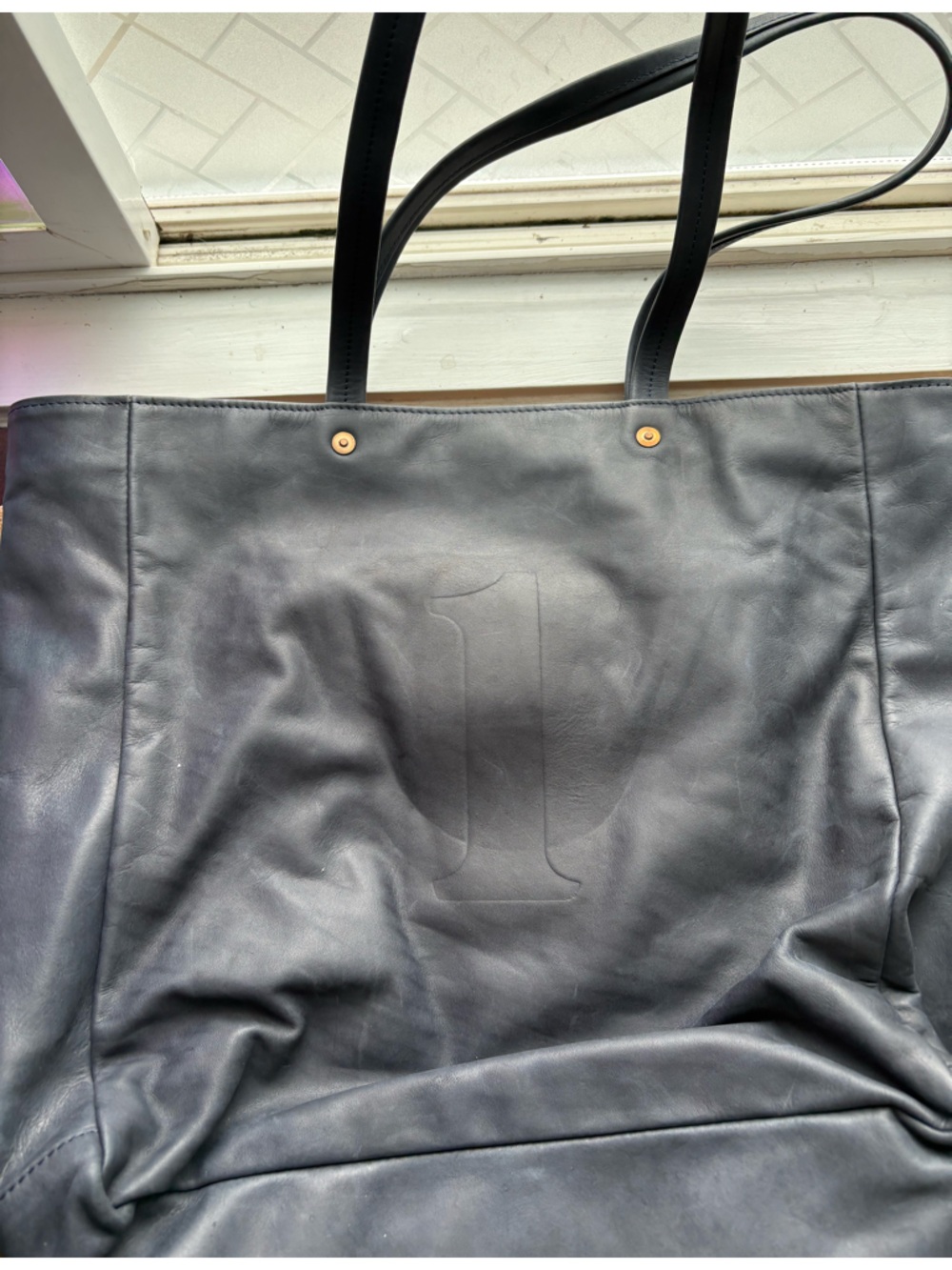 Black Leather FEED 1 Tote